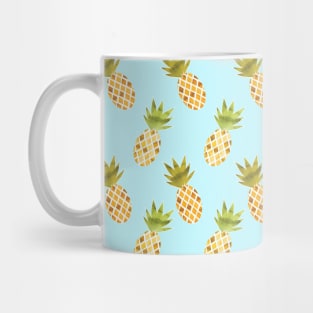 Watercolour Pineapples Pattern Mug